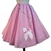 Hey Viv! Plus Sz: Pink Poodle Skirt - Swing !