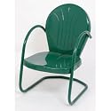 Metal Tulip Chair Color: Hunter Green