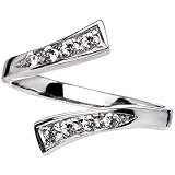 925 Sterling Silver Cubic Zirconia CLASSIC Adjustable Toe Ring