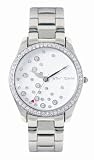 Betsey Johnson Women's BJ4163 Aqua Doll Collection Silver-tone Bracelet Watch