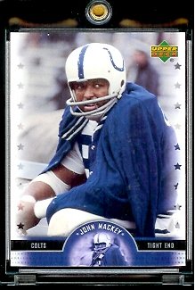 2005 Upper Deck Legends John Mackey Baltimore Colts Football Card #23 - Mint Condition - In Protective Display Case !!