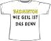 Badminton - wie geil ist das denn; Frauen T-Shirt weiß