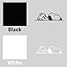 Dog On Floor - Cartoon Decal Vinyl Removable Decorative Sticker for Wall, Car, Ipad, Macbook, Laptop, Bike, Helmet, Small Appliances, Music Instruments, Motorcycle, Suitcase (black, 6