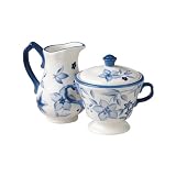 Pfaltzgraff Blue Meadow Sugar & Creamer Set