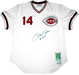 Pete Rose Cincinnati Reds Autographed Authentic Home Jersey w/ 4256 Insc