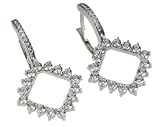 18k White Gold Diamond Earrings (1.40 cttw, E-F Color, VS2 Clarity)