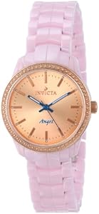 Invicta Women's 14910 Ceramics Rose Gold Dial Pink Ceramic Watch