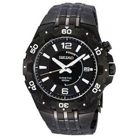 Seiko - SKA447P1 - Montre Homme - Quartz Analogique - Bracelet Acier Inoxydable Noir