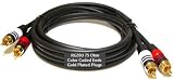 PTC 12FT Premium GOLD Series Dual RCA M/M Cables