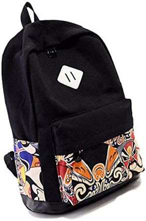 GBX Gear® Unisex Canvas Backpack School Bag Travel Bag Laptop High School Bag(Mask)