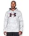 Under Armour Men's Armour Fleece Big Logo Pattern Hoodie, White (102)/Red, Large