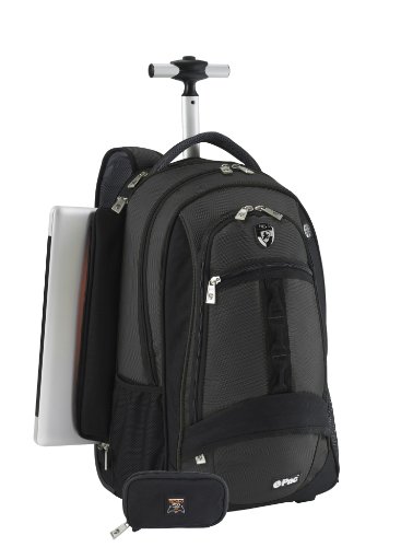 Heys USA Luggage Epac02 Rolling Backpack, Black, 21 Inch On Sale