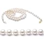 AugustinaJewelry AAA Quality 16 Inch Round 5.5-6mm White Akoya SaltWater Cultured Pearl Necklace