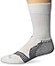 Balega Enduro V-Tech Crew Socks for Men and Women (1 Pair) (2016 Model), White/Grey, Large