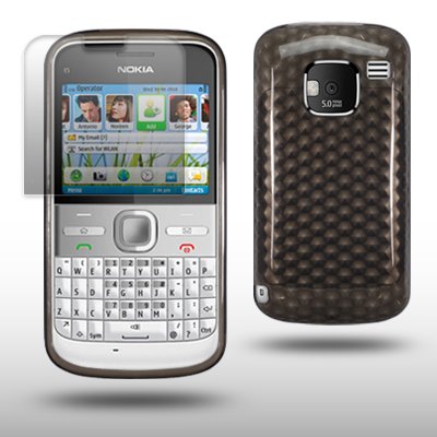 Nokia Review on Nokia E5 Black Gel Cover Case With Screen Protector By Cellapod Cases