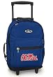 Ole Miss Rolling Backpack Navy University of Mississippi - Wheeled Travel or School Carry-On Travel Bags with Wheels - Best Quality