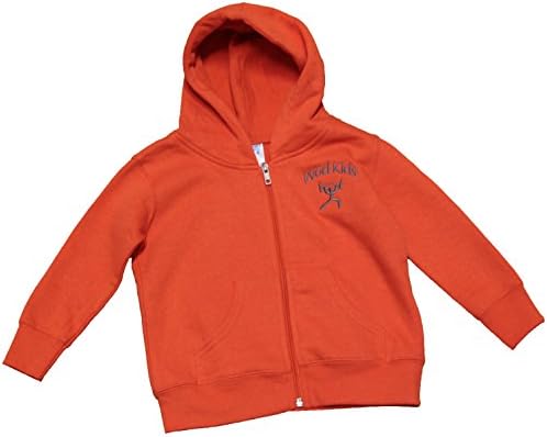 WOD Kids Zip Up Hoodies (Orange, 4T)