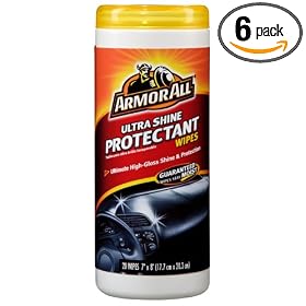 Armor All  Ultra Shine Protectant Wipes, 20-Count Plastic Canister (Pack of 6)