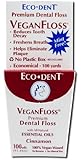 Eco-DenT Premium Dental Floss VeganFloss, Cinnamon 100 yards (Pack of 5)
