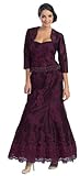 IMAGE OF Mother of the Bride Formal Evening Dress #7003 (6, Eggplant)
