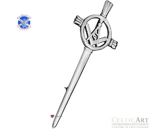 Celtic Art Sterling Silver Kilt Pin