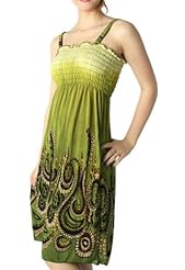 Polyester/Spandex Shirred  Dress