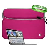 MacBook Sleeve Pink with Extra Pocket for All Models of Apple MacBook 13.3 Inch Laptop ( MC516LL/A , OS X Lion , OS X , 2.66 GHz , MacBook Accessories ) + VanGoddy Live * Laugh * Love Wrist band!!!