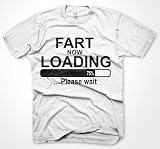 Mens FART NOW LOADING Movie T-Shirt, Funny Sayings & Slogans Tee Shirts for Men & Boys Sizes Small - XX-Large - TSM