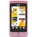 LG KP500 Cookie Unlocked Phone with  3.2 MP Camera, Digital Media Player and MicroSD Slot--International Version with No Warranty (Pink)