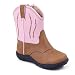 Roper Girls Pink Two Tone Faux Leather Cowboy Boots Infant Toddler 2-8