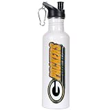 Green Bay Packers 26oz Stainless Steel Water Bottle (White)