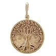 Round Detailed Celtic Tree of Life Pendant in Bronze for Men or Women, #8311
