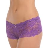 Dozen-pack Angelina Floral Lace Boxer Short 12 panties - 7 colors per pack - 1207