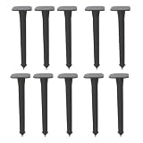 10 Pieces of Heavy Duty Reuseable Landscape Fabric Pins, High Impact Polypropylene