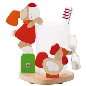 Sevi Sunny Farm Toothbrush Timer Eco-Friendly Toy, Dog