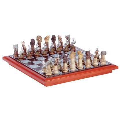African Animal Chess Set