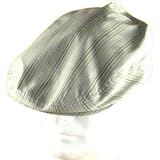 WASHED LINEN COTTON STRIPE IVY DRIVER GOLF HAT CAP IVORY XL