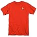 Popfunk Star Trek Engineering Uniform Shirt with Liquid Gold Ink & Stickers - XL