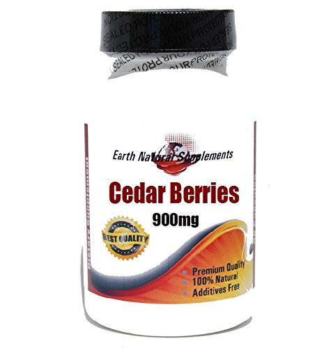 Cedar Berries 900mg * 180 Capsules 100 % Natural - by EarhNaturalSupplements