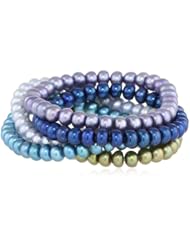 Honora "Cool" Freshwater Cultured Pearl Set of Five Stretch Bracelet, 7.5"