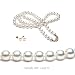 AAA Quality 18 Inch Round 6-6.5mm White Akoya SaltWater Cultured Pearl Necklace & Earrings Set