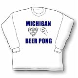 Michigan Beer Pong 4 Long Sleeve T-Shirt
