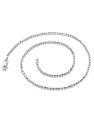 Sterling Silver Italian Bead Chains 1.8MM (16", 18", 20", 22", 24", 30" Inch Lengths)