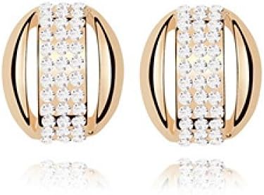 JuliesDeal Korean version of the New Retro grade diamond crystal earrings earrings are small Xiang - West Lake River