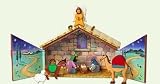 2005 Hallmark Keepsake Nativity Wooden Playset with 7 Figures & Stable Storage Case