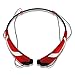 Rymemo 2016 Newest Match Color Universal Wireless Bluetooth 4.1 Music Earphones Stereo headphones Sports/Running Magnetic Headset Earbuds for Iphone Samsung LG, Silver-Red