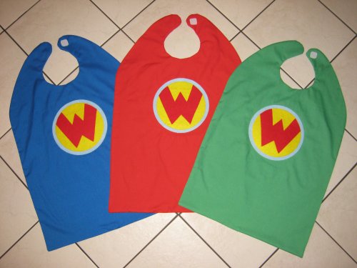 ALL 3 Wonder Pets Pet Cape Linny Tuck Ming Ming GREEN, RED, and BLUE Cape