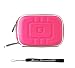 Magenta EVA Durable Slim Protective Storage Cover Cube Carrying Case with Internal Mesh Pocket and Carabiner clip for Panasonic Lumix DMC-FX700 DMC-LS5 DMC-LX5 DMC-S1 DMC-S3 DMC-TS3 DMC-TS10 DMC-ZS8 DMC-ZS10 Point and Shoot Digital Camera + Includes eBigValue Determination Hand Strap Key Chain