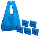 BAGGU Reusable Shopping Tote - 6-Pack,Cerulean,one size