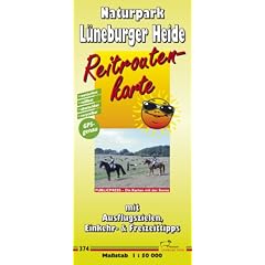 Reitroutenkarte Naturpark L�neburger Heide: Mit Ausflugszielen, Einkehr- & Freizeittipps, wetterfest, reissfest, abwischbar, GPS-genau. 1:50000